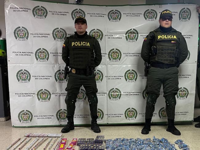 Incautación Pólvora en el Quindío. Cortesía Policía