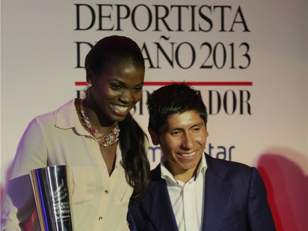 Caterine Ibargüen y Nairo Quintana, los Deportistas del Año