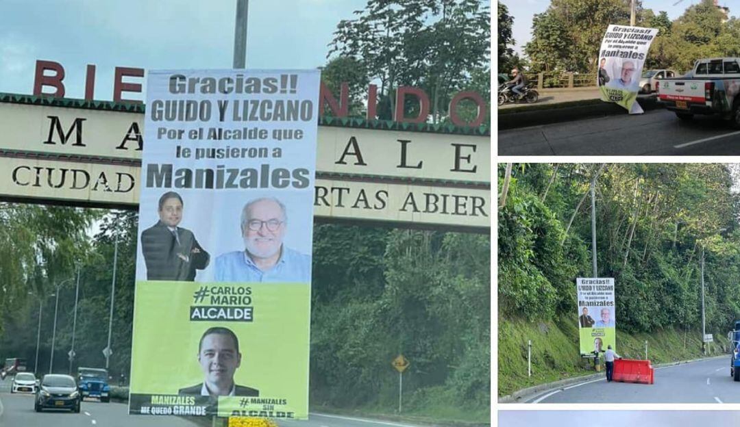 Imagen publicada por el alcalde de Manizales, Carlos Mario Marín Correa