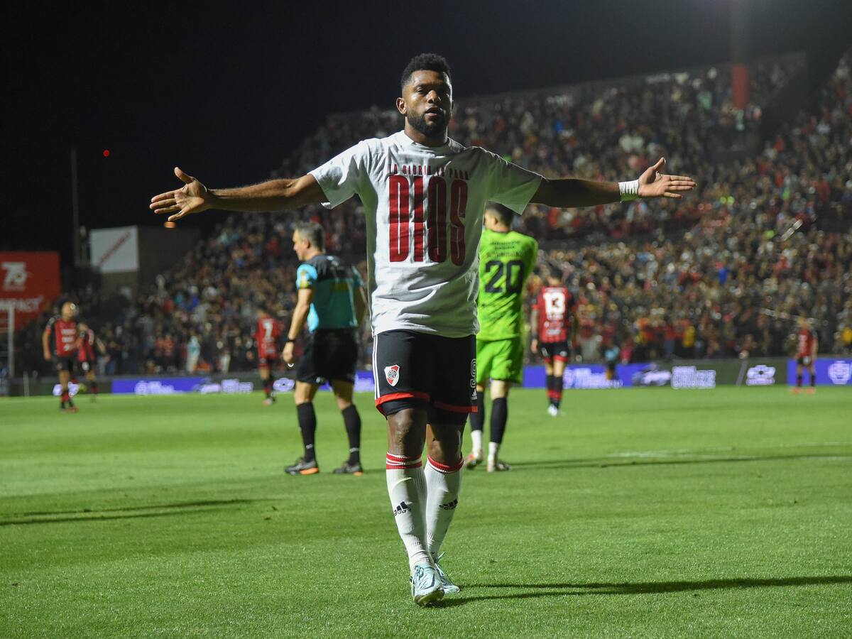 Miguel Ángel Borja marcó un nuevo golazo en triunfo de River Plate