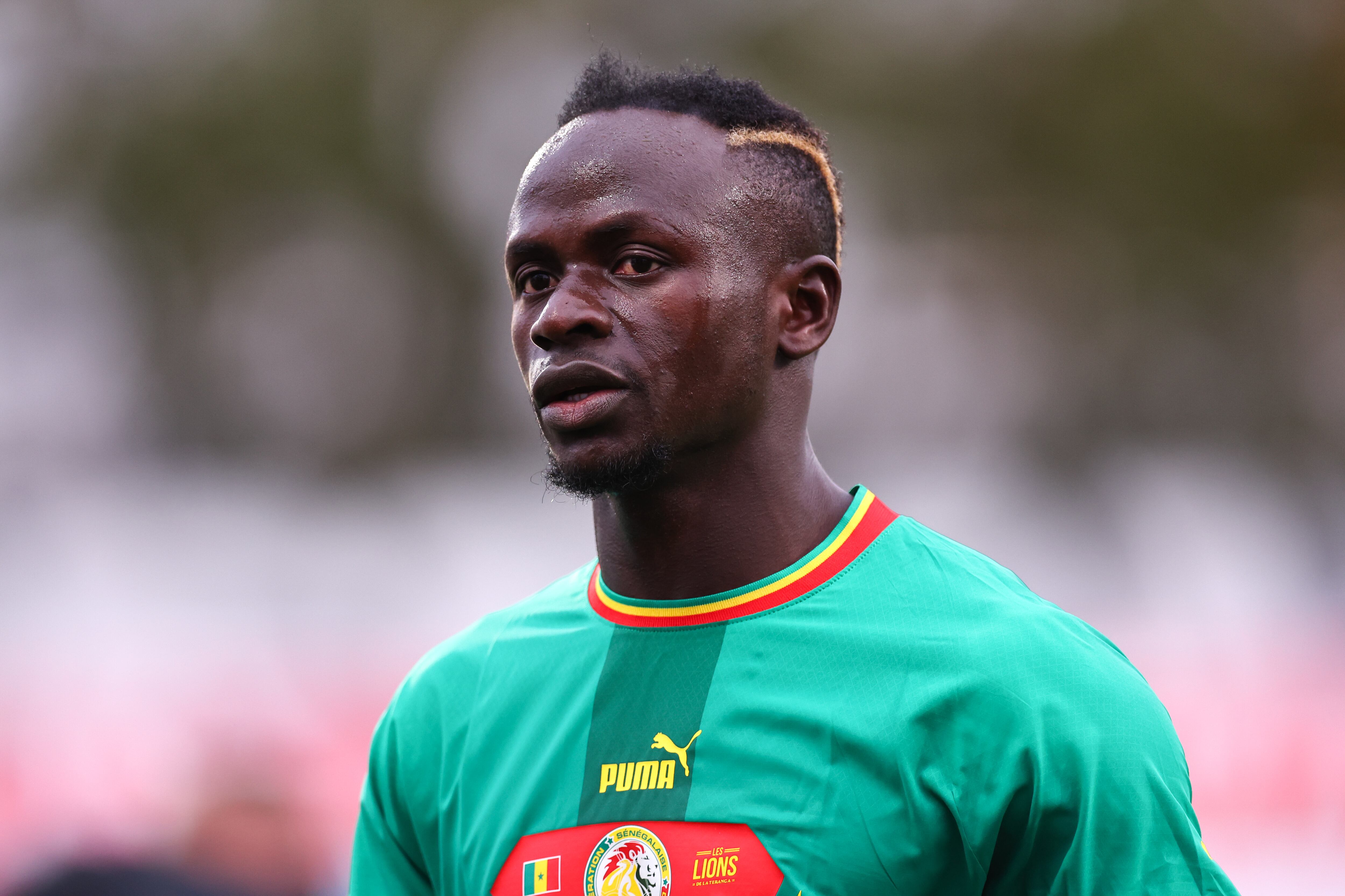 MARIA ENZERSDORF, AUSTRIA - SEPTEMBER 27: Sadio Mane of Senegal during the  International Friendly between Senegal and Iran at Motion Invest Arena on September 27, 2022 in Maria Enzersdorf, Austria. (Photo by Robbie Jay Barratt - AMA/Getty Images)