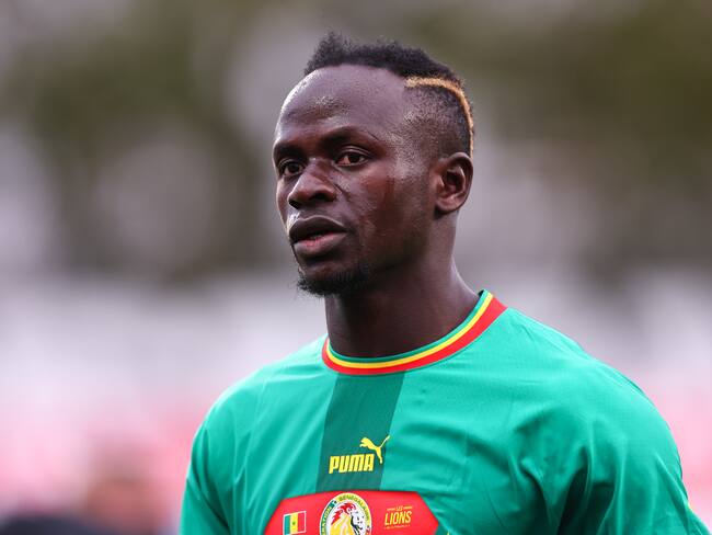 MARIA ENZERSDORF, AUSTRIA - SEPTEMBER 27: Sadio Mane of Senegal during the  International Friendly between Senegal and Iran at Motion Invest Arena on September 27, 2022 in Maria Enzersdorf, Austria. (Photo by Robbie Jay Barratt - AMA/Getty Images)