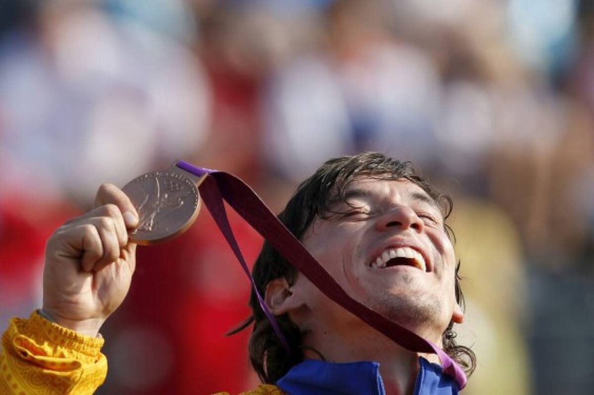 Carlos Oquendo logró hacerse con la medalla de bronce en Londres 2012 en la competencia de BMX.