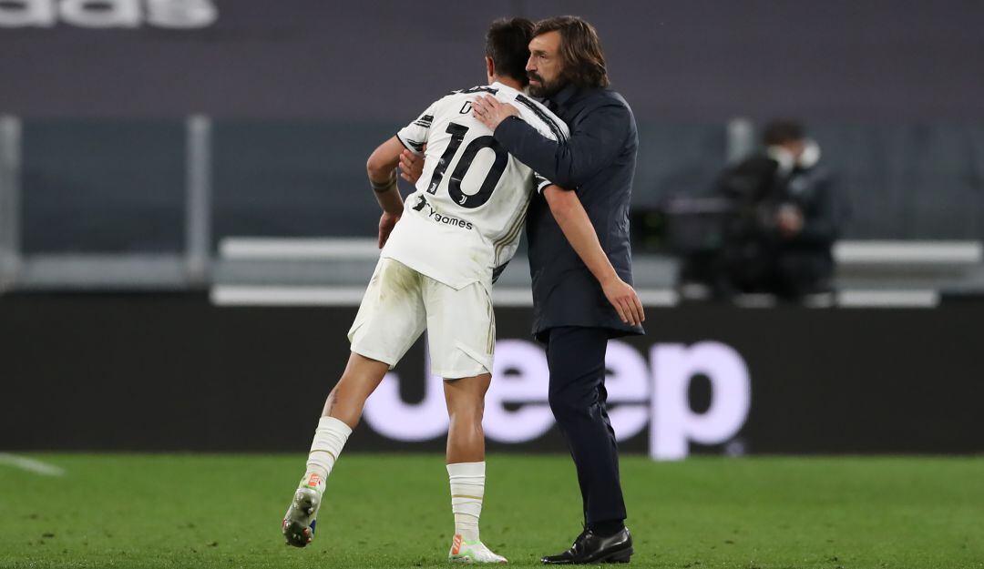 Paulo Dybala y Andrea Pirlo