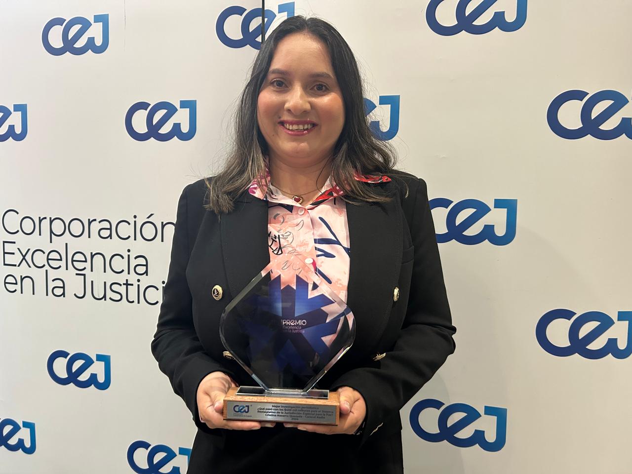 Cristina Navarro, periodista judicial en Caracol Radio.