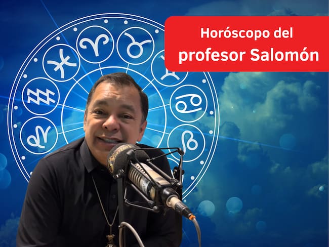 Él es el profesor Salomón, experto en la lectura del Horóscopo y el Tarot (Crédito: Profesor Salomón - Youtube) // De fondo: Imagen ilustrativa del horóscopo (crédito: Getty Images).