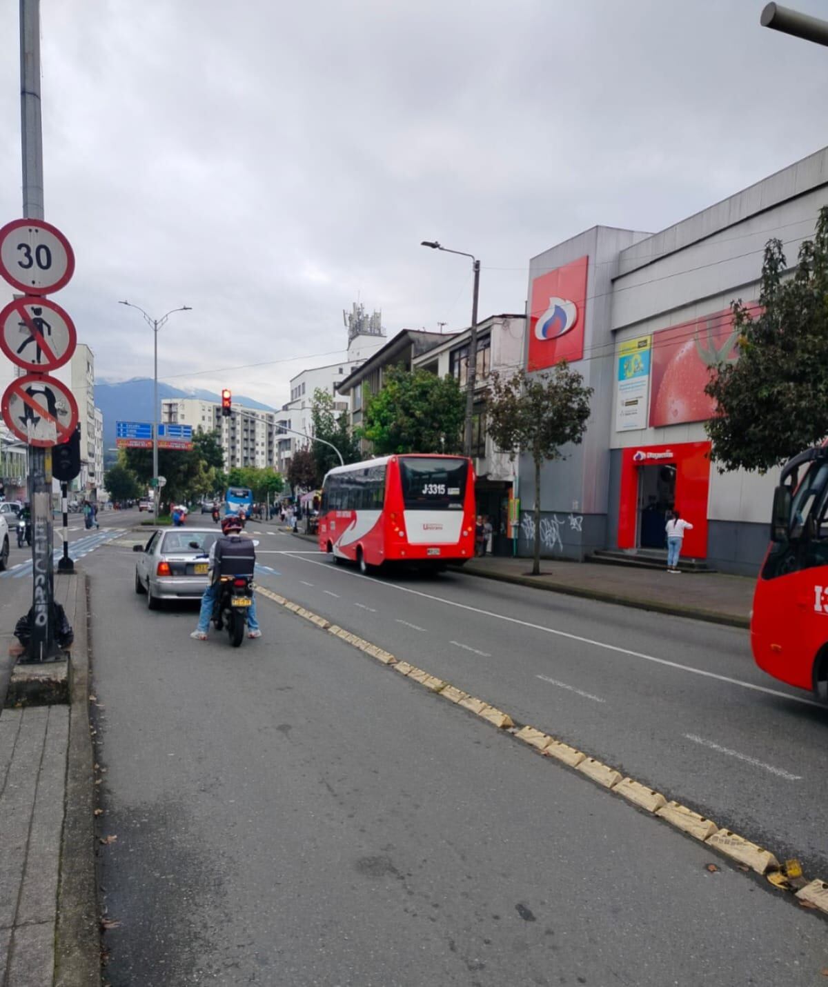 Sector de Plaza 51, sobre la avenida Santander. Foto: Secretaría de Movilidad.
