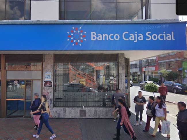 Sede Banco Caja Social barrio Restrepo de Bogotá | Captura de pantalla: Google Street View
