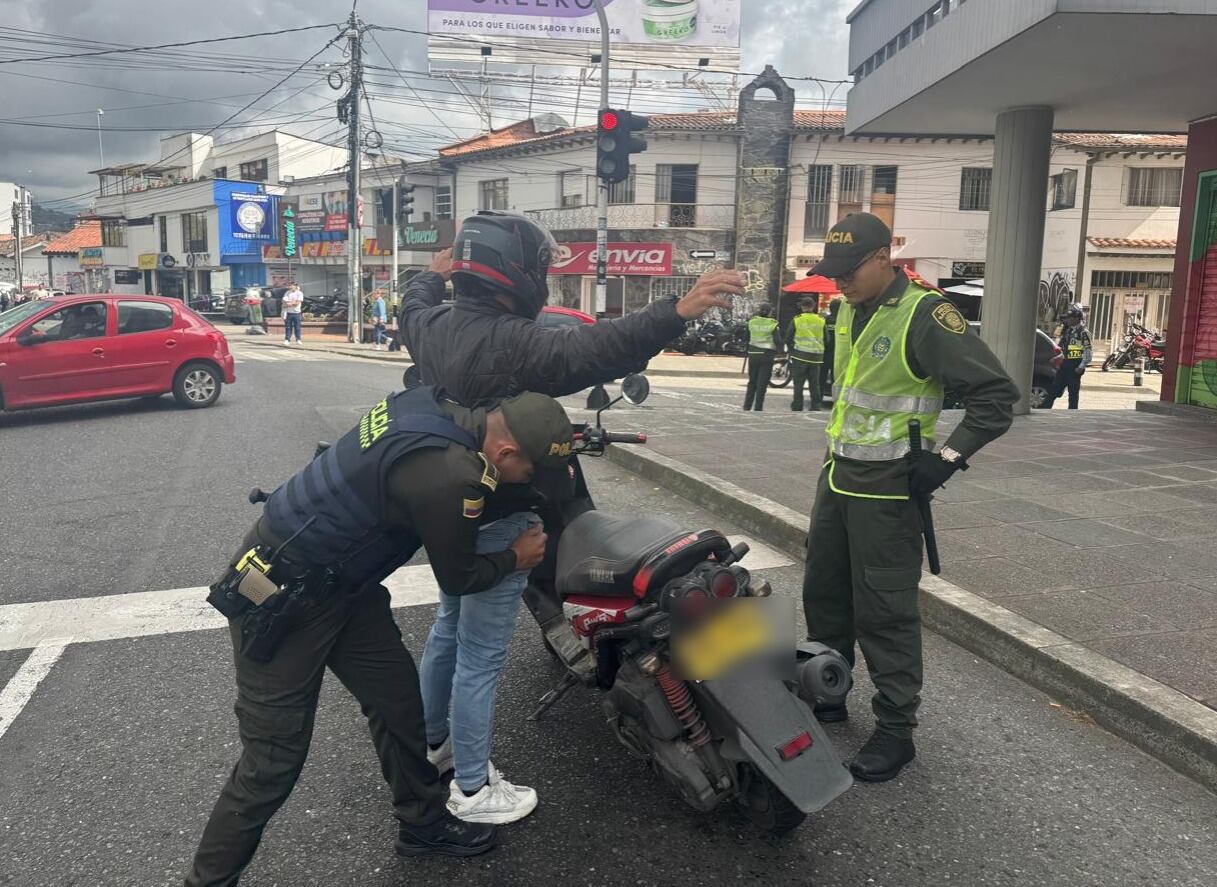 Fotografía: Policía Metropolitana de Manizales