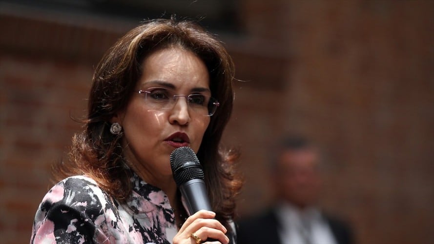 Viviane Morales aseguró que no firmará un compromiso de implementar en su totalidad los acuerdos con la Farc. Foto: Colprensa