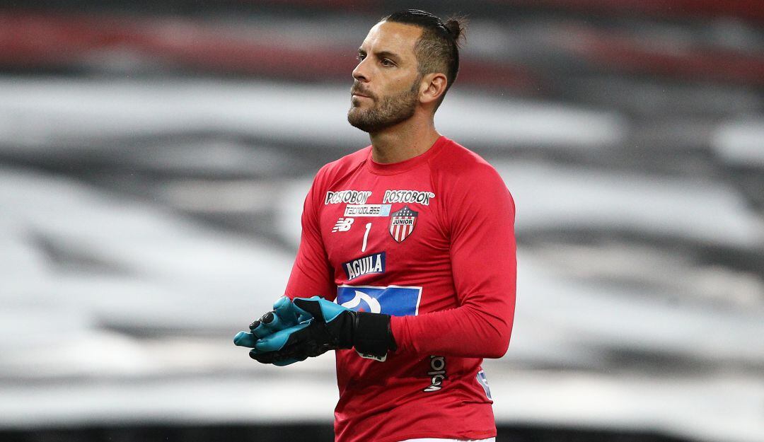 Sebastián Viera, portero y capitán del Junior.