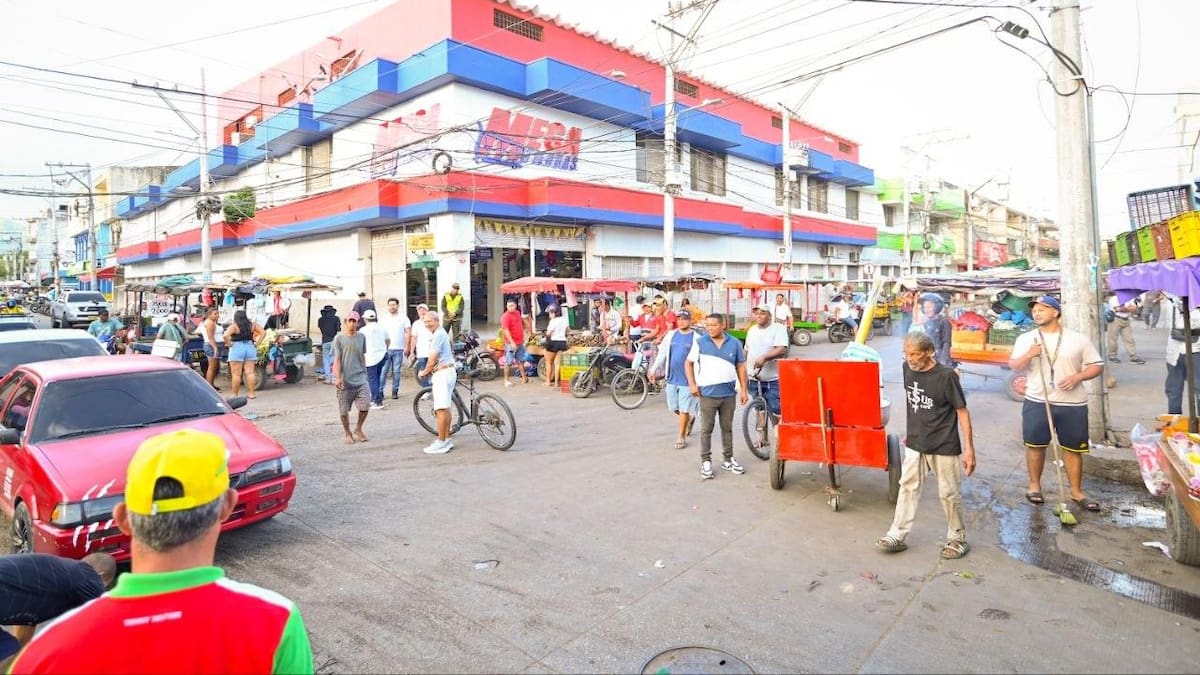 Se reactiva poco a poco la actividad en el Mercado Público de Santa Marta