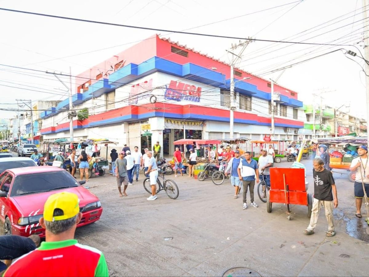 Se reactiva poco a poco la actividad en el Mercado Público de Santa Marta