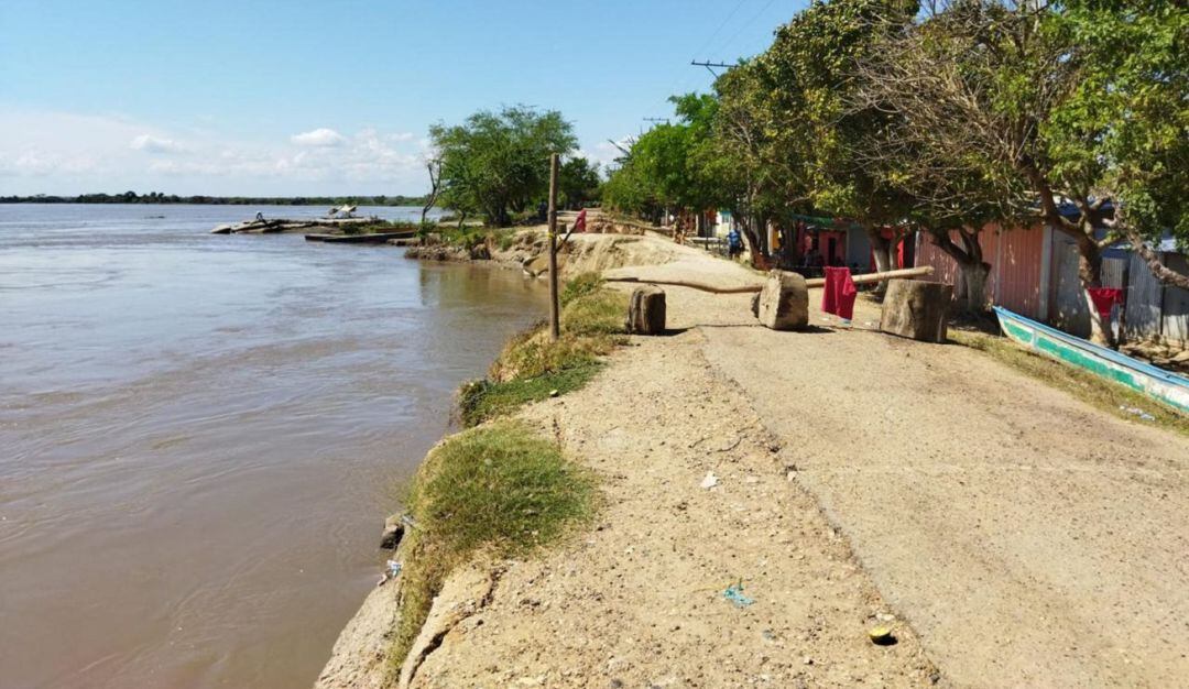 Gran parte del jarillón sur presentó un desplome gracias a la erosión que se registra por el río Magdalena