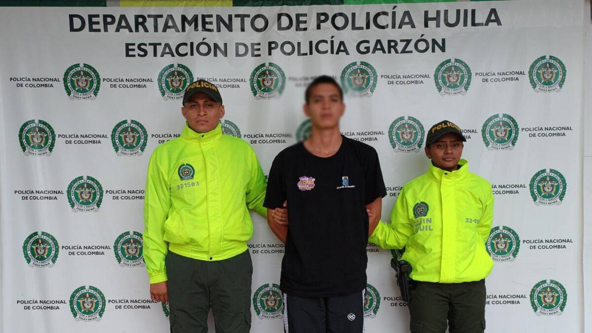 Reconocido delincuente de Antioquia fue capturado en el Huila