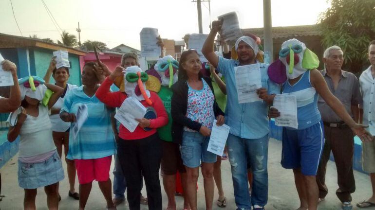 Protesta por el mal servicio de energía.
