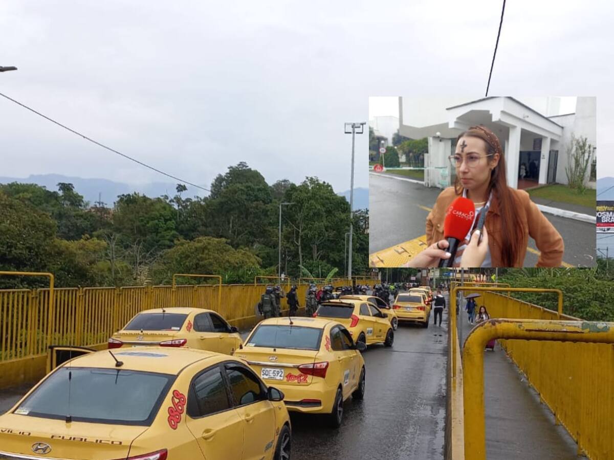 Autoridades en Quindío entregaron parte de tranquilidad en paro de taxistas