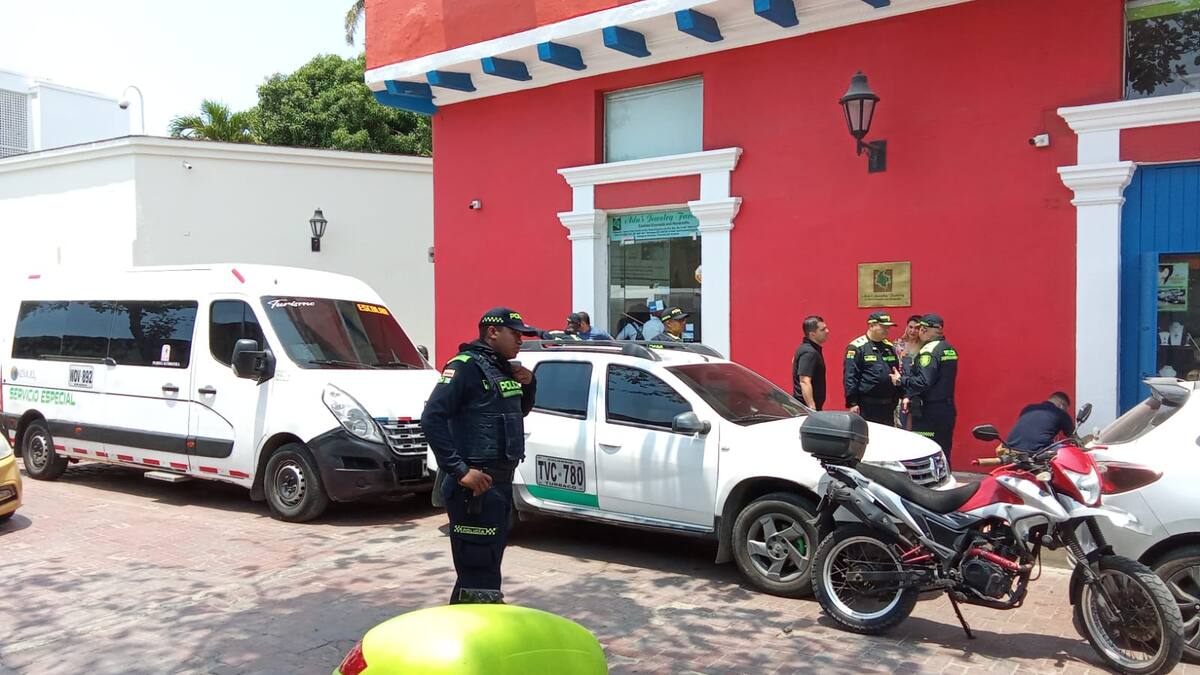 Policía frustró millonario robo a joyería en el centro histórico de Cartagena