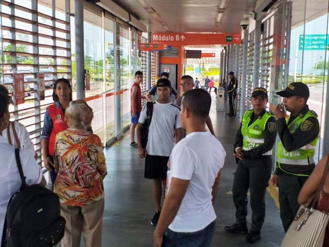 45 personas fueron requisadas en estación de la Bodeguita de Cartagena