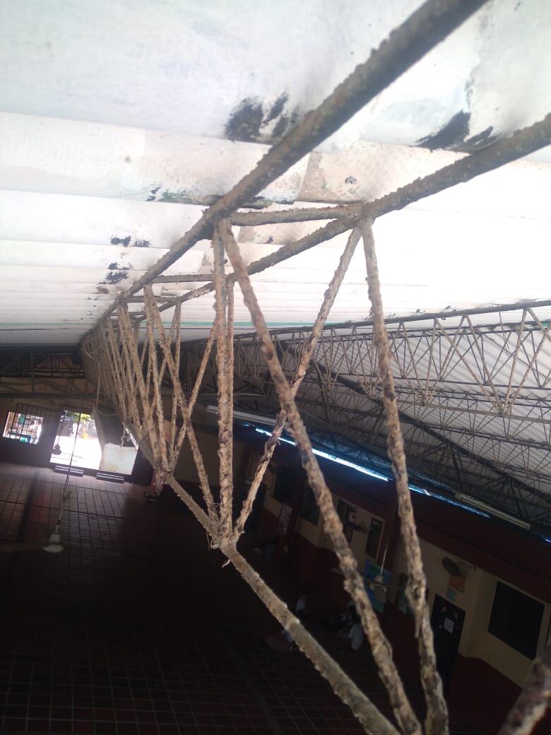 Techo del colegio María Auxiliadora de Galapa