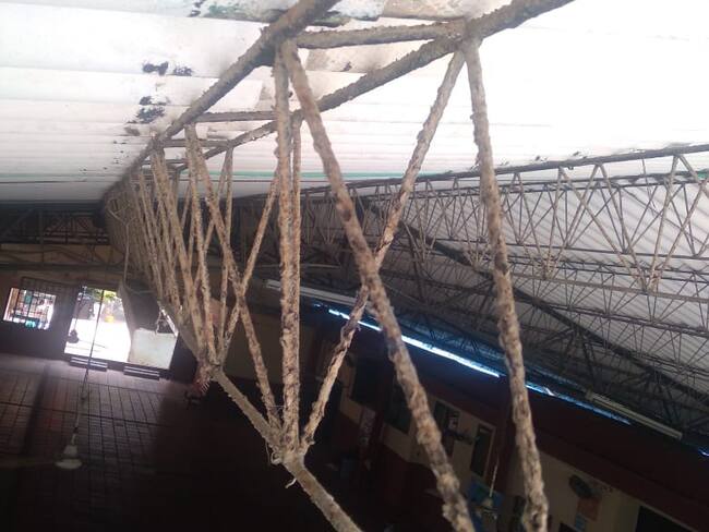 Techo del colegio María Auxiliadora de Galapa