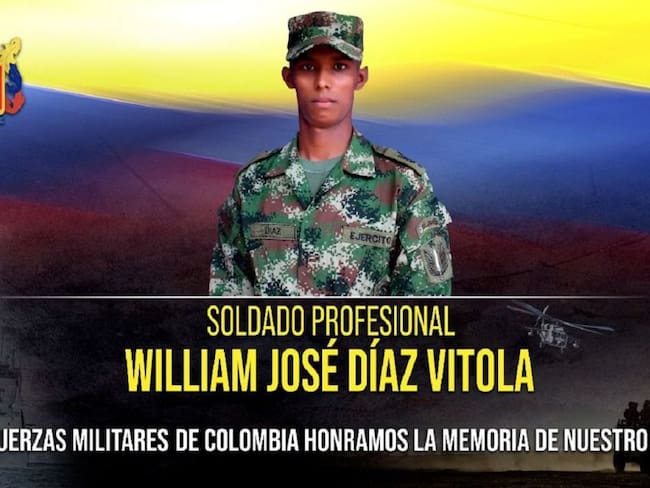 El Comando de la Fuerza de Tarea Conjunta de Estabilización y Consolidación Hércules lamentó la muerte del soldado profesional,  William José Díaz Vitola