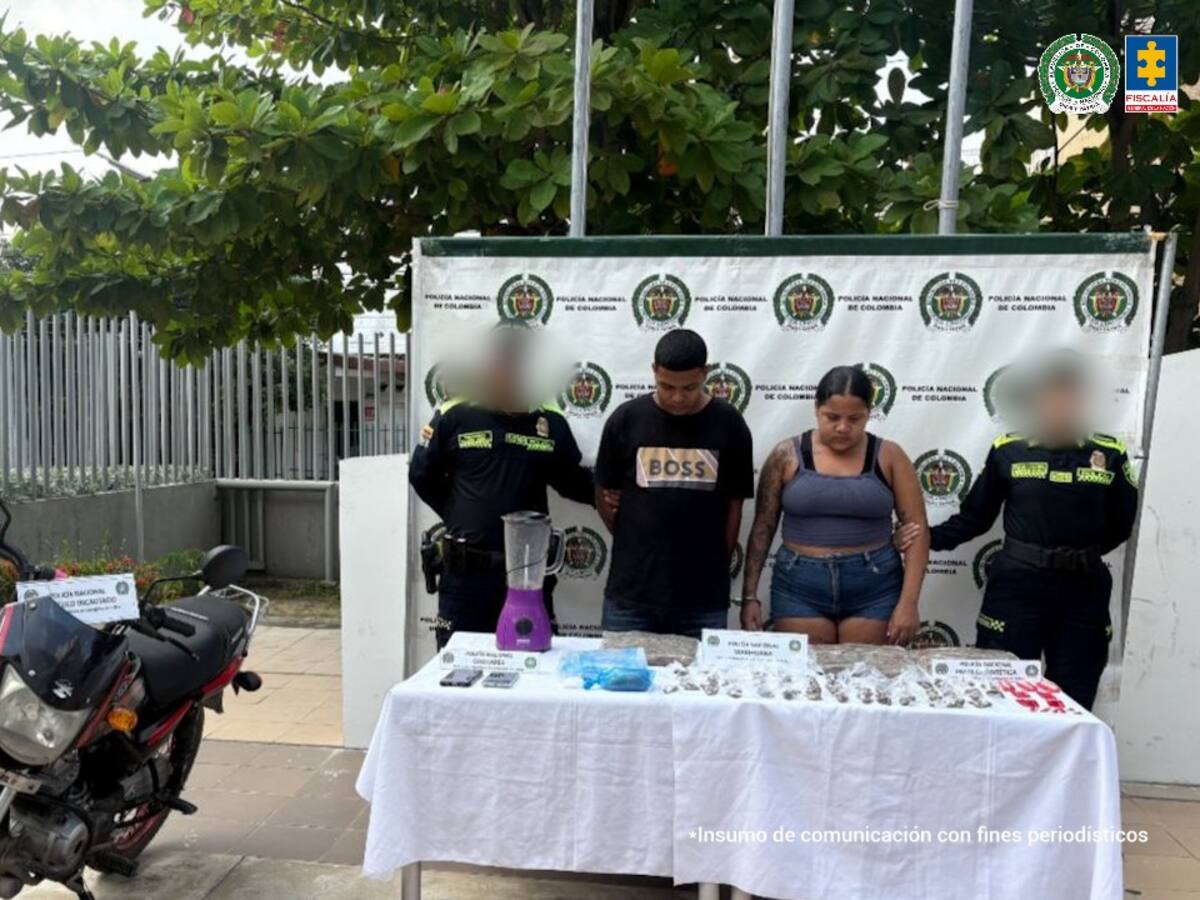Medida de aseguramiento a pareja por presunto tráfico de drogas en Cartagena