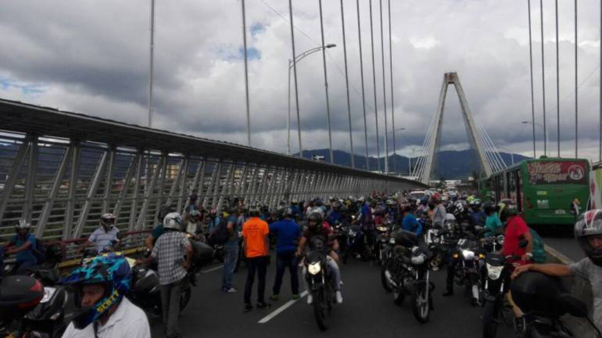 Motociclistas anuncian nueva jornada de paro este miércoles