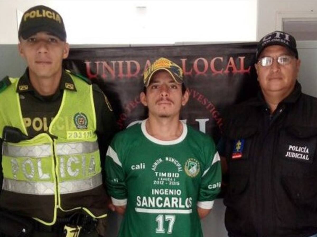 Capturan a uno de los reincidentes más buscados en Cauca