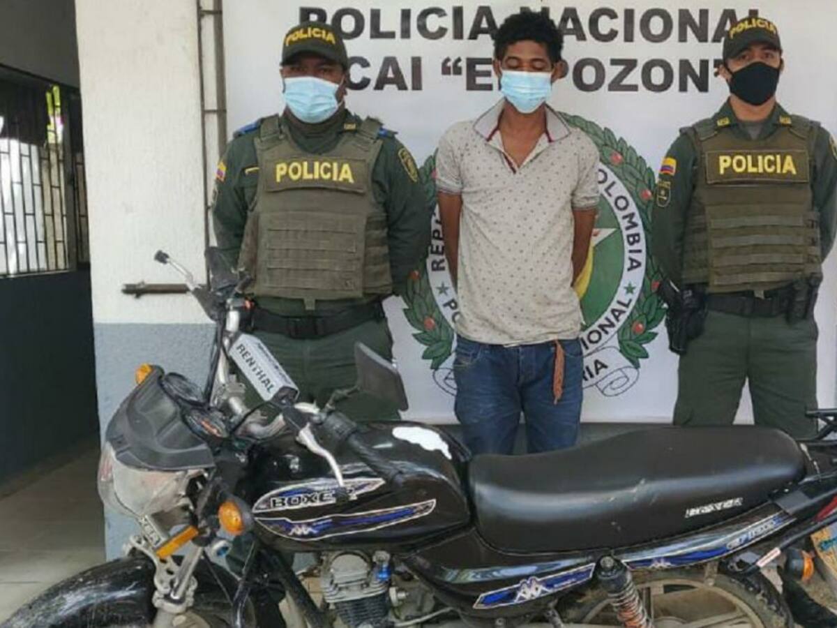 Cayó ‘Toreto’, presunto responsable de robos de motocicletas en Cartagena