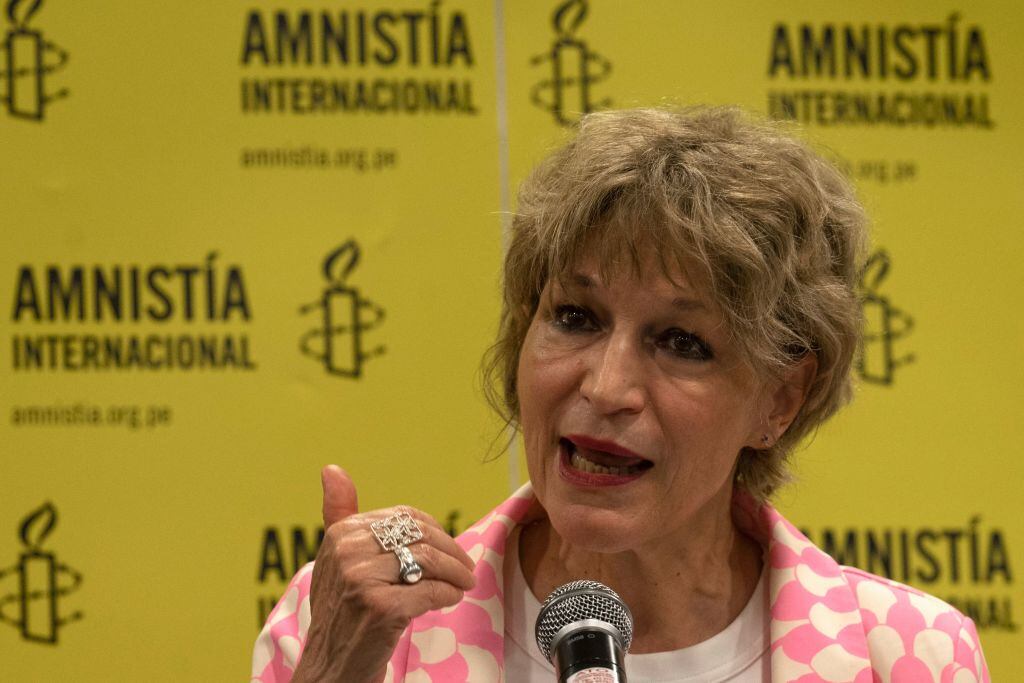 Agnes Callamard, secretaria general de Amnistía Internacional. (Photo by CRIS BOURONCLE/AFP via Getty Images)