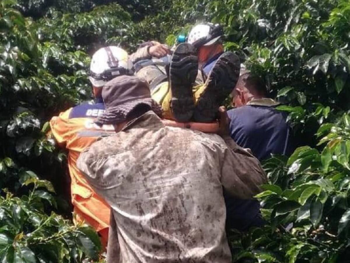 Cayó por una ladera mientras realizaba trabajos agrícolas en Anserma Caldas