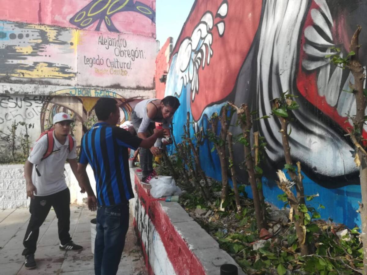 40 expandilleros realizan jornada de limpieza en Barranquilla
