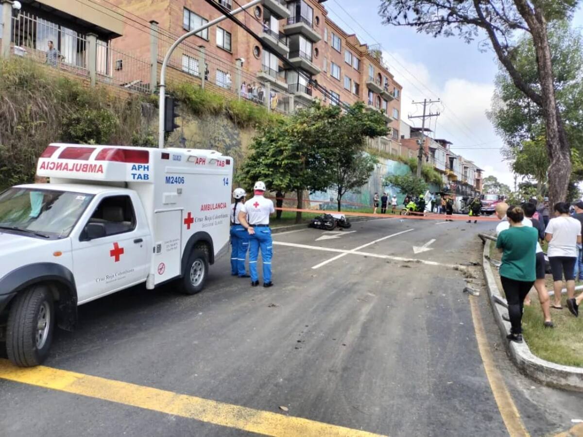 Un muerto y dos heridos dejó aparatoso accidente de tránsito al norte de Armenia