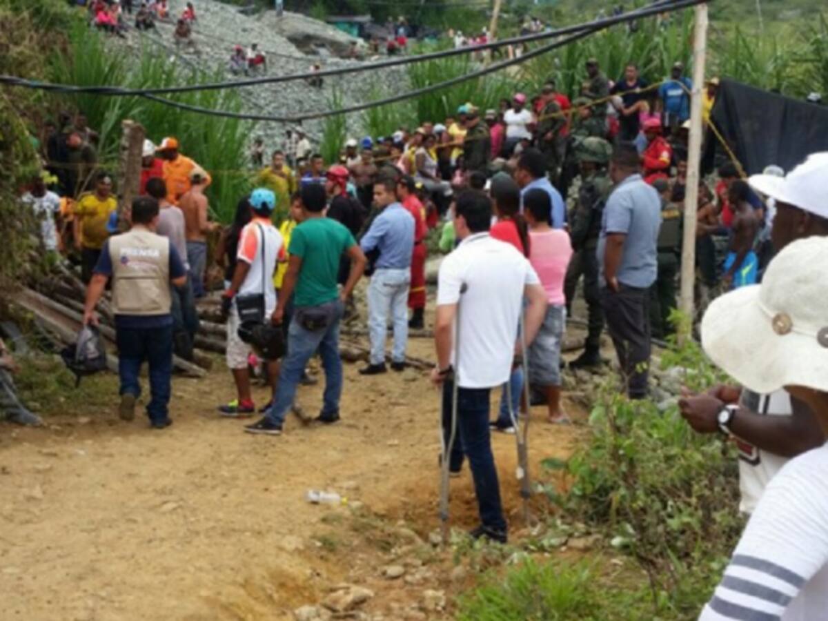 Buscan personas atrapadas en una mina de oro en Santander de Quilichao - Cauca