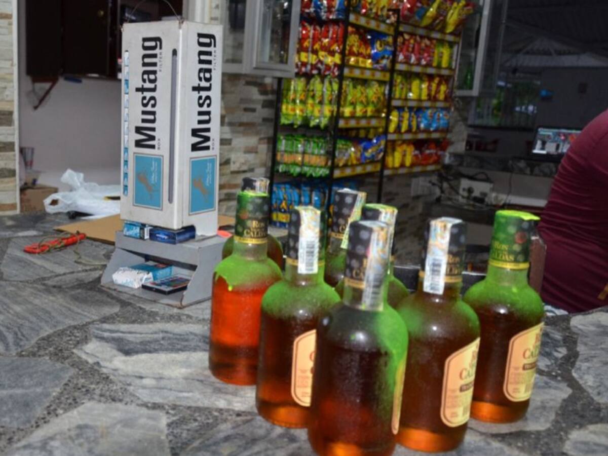 Incautan licor y cigarrillos de contrabando en el Huila