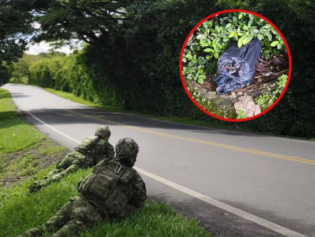 Ejército destruyó un artefacto explosivo instalado en la vía Panamericana entre Cauca y Nariño