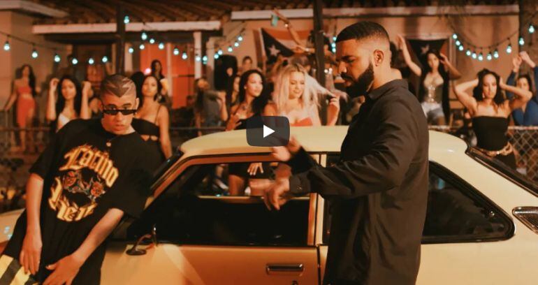 Drake se sube al tren del reguetón cantando en español con Bad Bunny