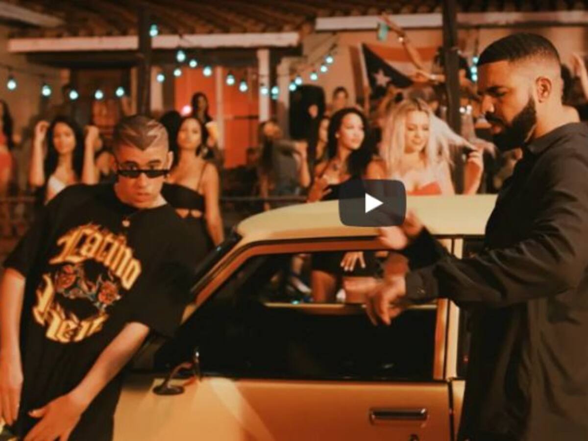 Drake se sube al tren del reguetón cantando en español con Bad Bunny