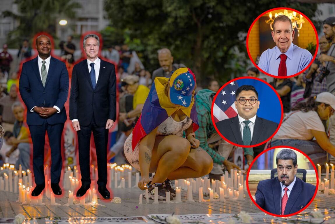 Secretario de Estado de EE.UU., Antony Blinken, y el canciller colombiano, Luis Gilberto Murillo; tema Venezuela. Cortesía: Getty Images/Caracol Radio