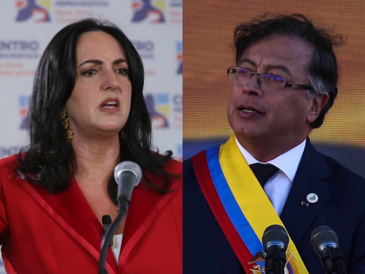 María Fernanda Cabal y Gustavo Petro.