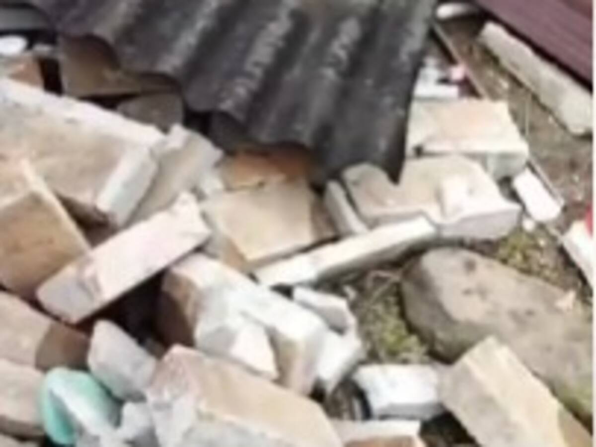 Por vientos fuertes casa se desploma en zona rural del municipio de Anserma, Caldas
