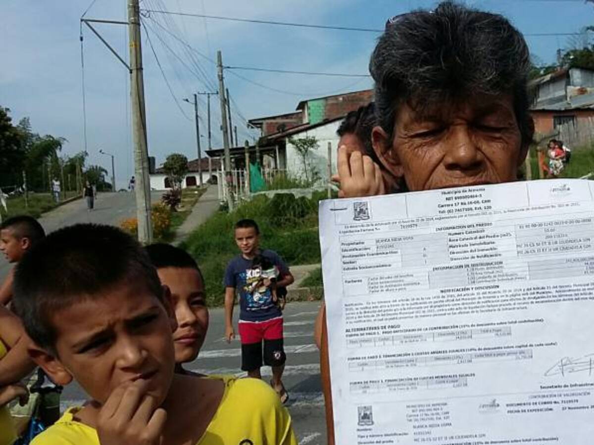 Por protestas amplían plazo para reclamos por cobro de valorización en Armenia