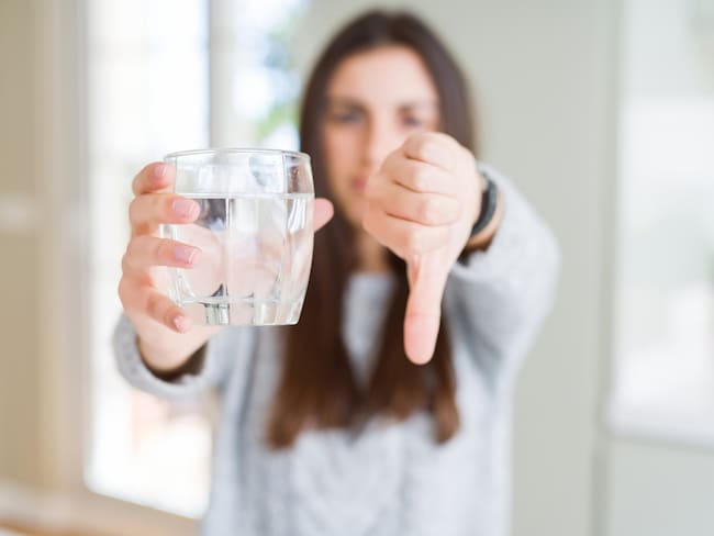 Persona rechazando el agua, imagen de referencia // Getty Images