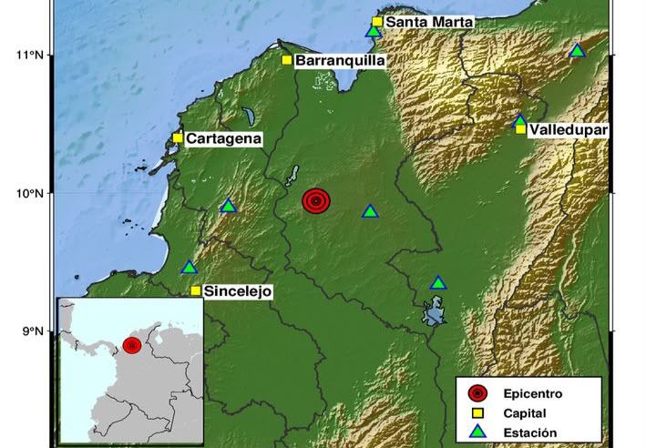 Sismo de 3,7 sacudió a Plato y se sintió en varios municipios del Magdalena