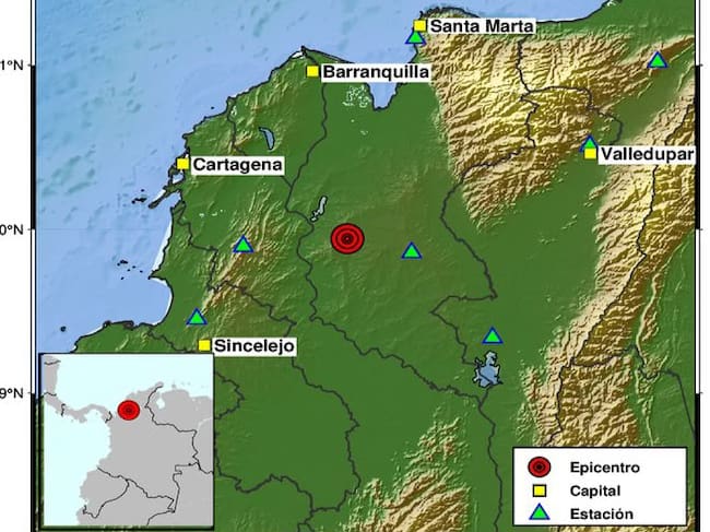 Sismo de 3,7 sacudió a Plato y se sintió en varios municipios del Magdalena