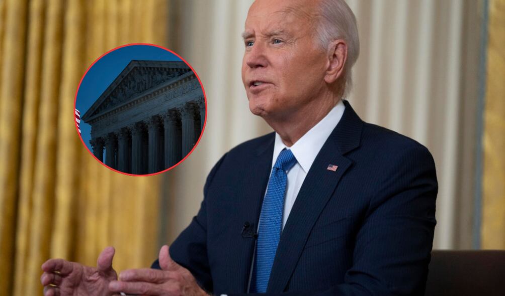 El presidente Joe Biden anuncia un plan de reforma a la Corte Suprema, que en su mayoría está constituida por jueces conservadores. ( Foto: Getty / Caracol Radio )