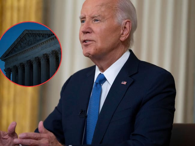 El presidente Joe Biden anuncia un plan de reforma a la Corte Suprema, que en su mayoría está constituida por jueces conservadores. ( Foto: Getty / Caracol Radio )