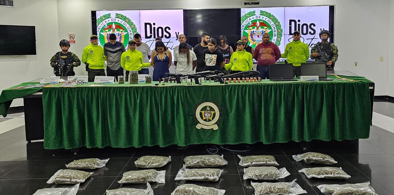 Banda capturada. Foto: Policía Nacional