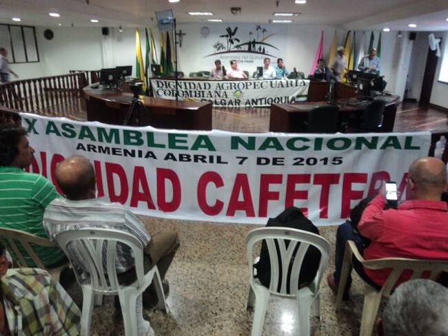 Dignidad cafetera decidirá hoy en la ciudad de Pereira si se van a paro nacional